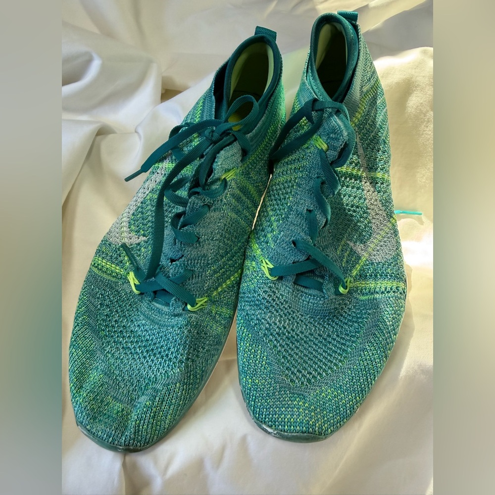 Nike Free TR Flyknit Running Training Shoes Teal Green Women’s Size 7